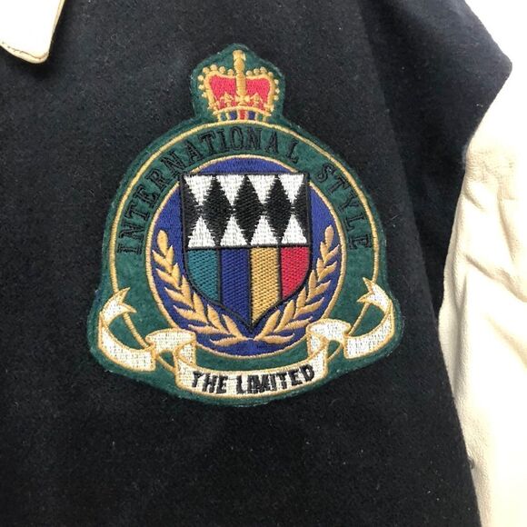 Vintage The Limited Leather Bomber Jacket M/L - Picture 2 of 8